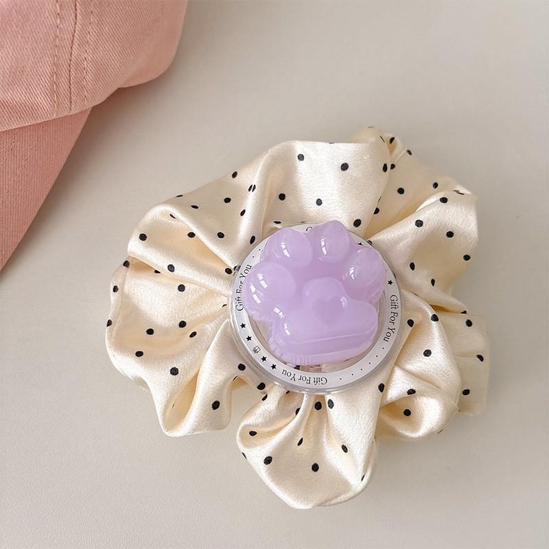 Solid Color 3D Cat Paw Phone Airbag Holder Retractable Magnetic Adhesive Back Sticker Desktop Stand Watching Dramas Creative Finger Ring Grip