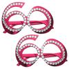 2Pcs Birthday Number Glasses Rhinestone Eyewear Party Supplies Photo Booth Props Celebration Accessories for Adults 60Th