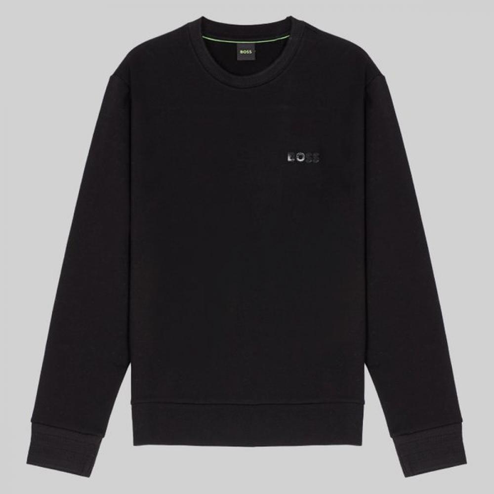 Boss Small Logo Cotton Sweatshirt Black 50528312001 M
