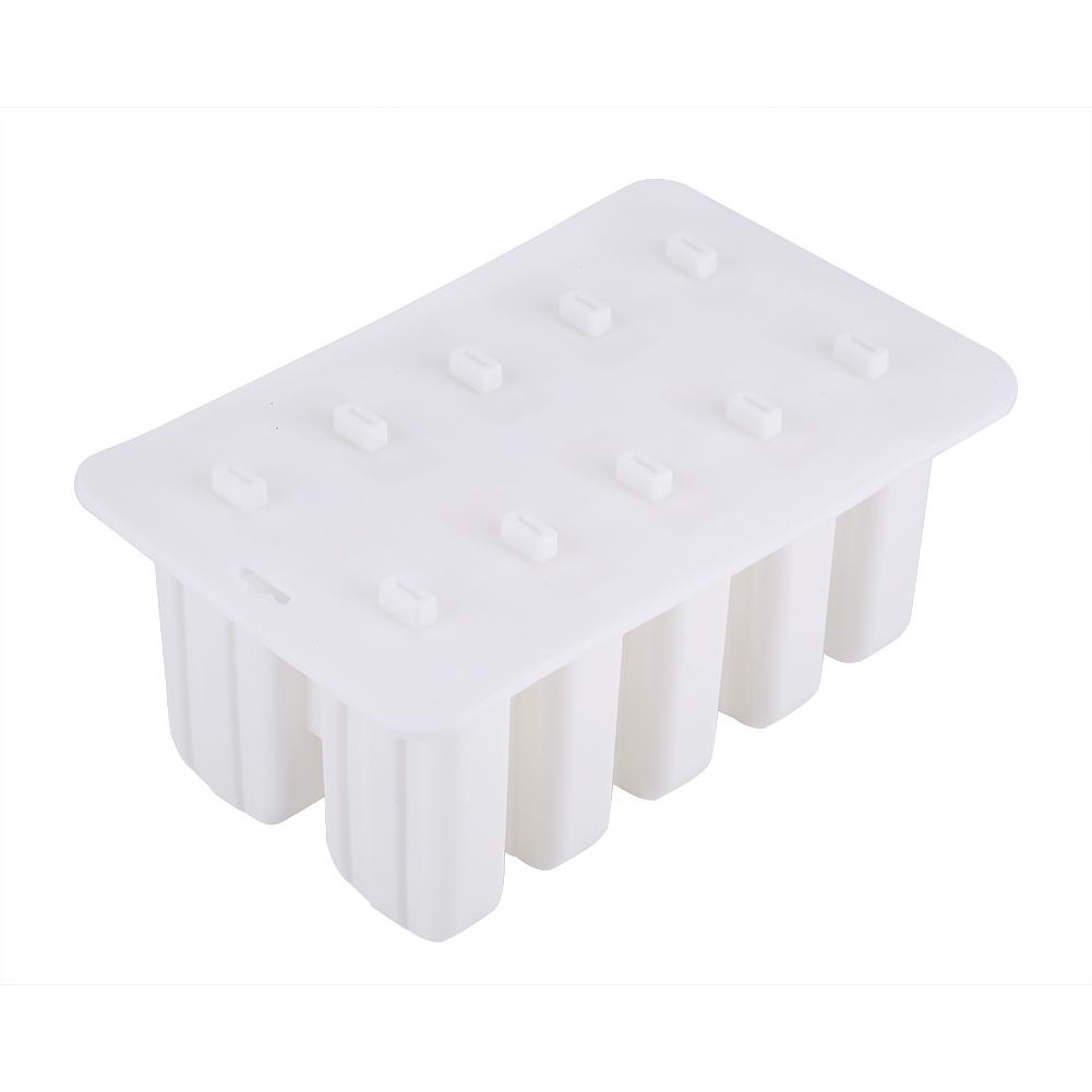 Popsicle Molds Food Grade Silicone Frozen Ice Cream Maker for Children Summer White