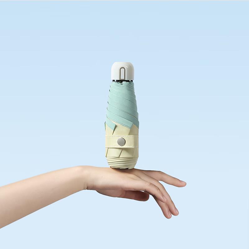 Nanqiao Automatic Five-Fold Color-Block Sun/Rain Umbrella