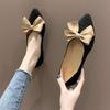 Single Shoe Girl 2025 Spring and Summer New Korean Version Versatile Pointed Head Shallow Mouth Flat Shoes Fairy Style Gentle Low Heel Doudou Shoes