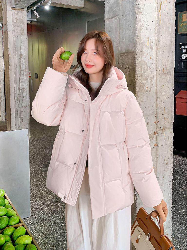 MM Mingmo Damen Petite Locker geschnittene Daunenjacke - Winter 2025