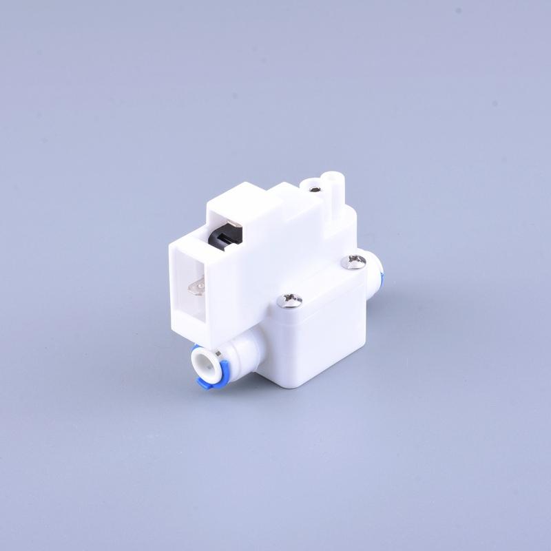 Pure Water Machine Accessories Purifier High Pressure Valve Pressure Switch Solenoid Valve 1/4 Tube Quick Connection
