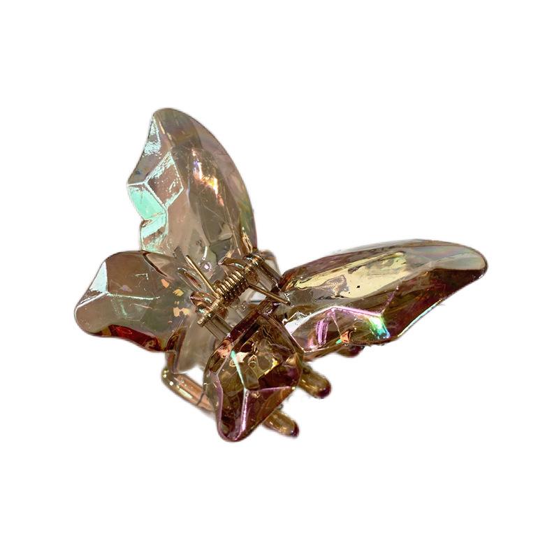 Mini Butterfly Hair Clips for Women Non-slip Cute Transparent Hair Claw Clips Barrettes Girl Headband Hair Accessories