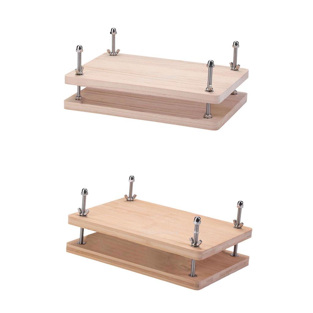 Wood Book Press Book Binding Board DIY Crafting Handmade Paper Press Bookbinding Machine Tool for Office Nonslip Enthusiasts