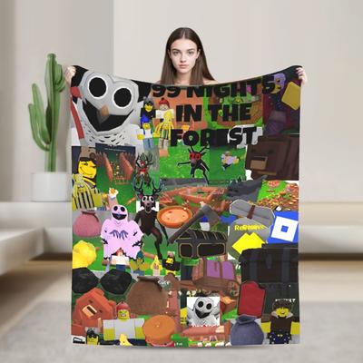 99 Nights In the Forests Blanket Super Soft Cozy Video Games Throw Blankets for Bed 50x60 Inch Multi-size Rug Piece