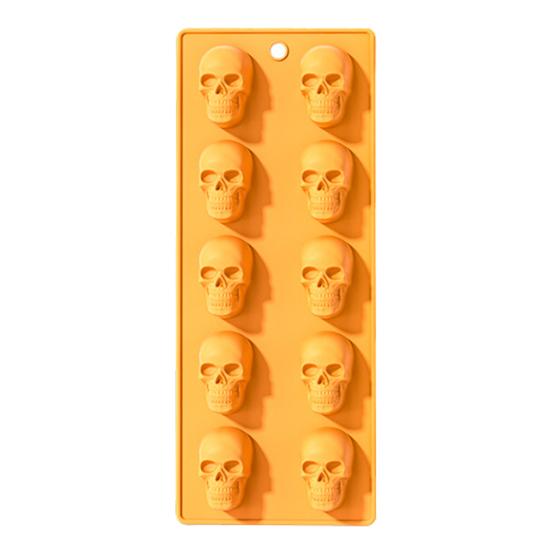 Silicone Chocolate Mold Skull Shape Candy Molds Flexible Baking Mold for Gummy Jelly Ice Cube Fruit Snack