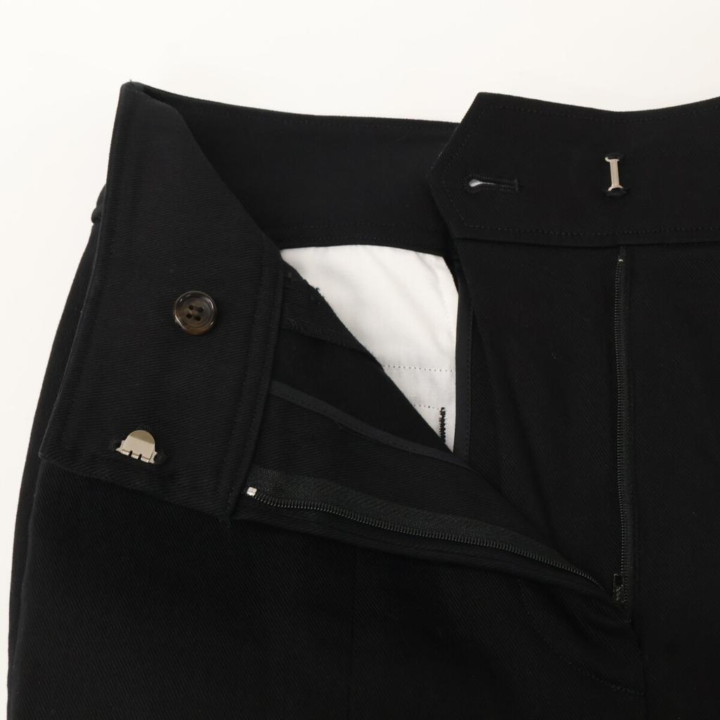 COATE 228 Cotton Pants with Slits at the Hem/ Bottoms 38 blackUsed