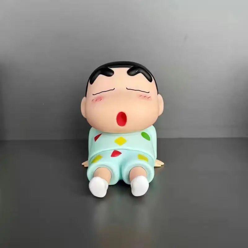 Crayon Shin-chan Lazy Phone Holder Anime Figure Desktop Ornament