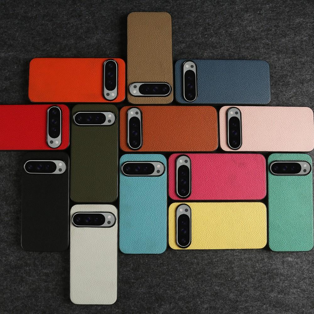 Luxus Pixel 10 Pro Hülle Business Rindsleder Handyhüllen Für Google pixel9pro 7A 8pro Vollschutz Stoßfeste Rückabdeckung