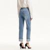 Veromoda Women's Washed Straight-Leg Lyocell Cotton Ankle Jeans