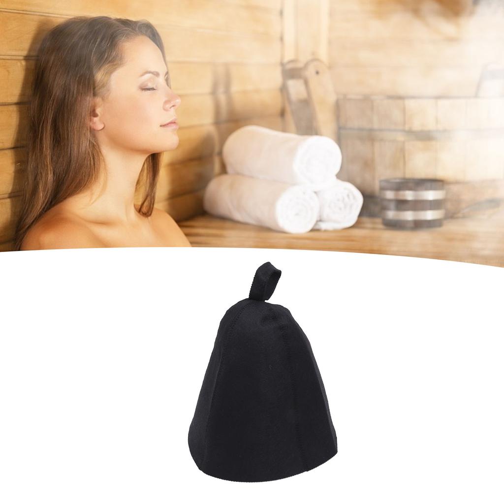 2pcs Men Sauna Hat Thick Absorbent Heat Insulating Breathable Sauna Steam Bath Accessories