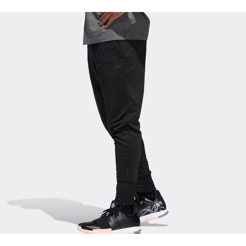 Adidas Knitted Sweatpants Men's Black Moderate Slim Fit Pants DP5728