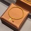 Gold-Plated Wealth Attracting Gourd Bracelet for Women - Handmade Chinese Style with Long-Lasting Color Retention