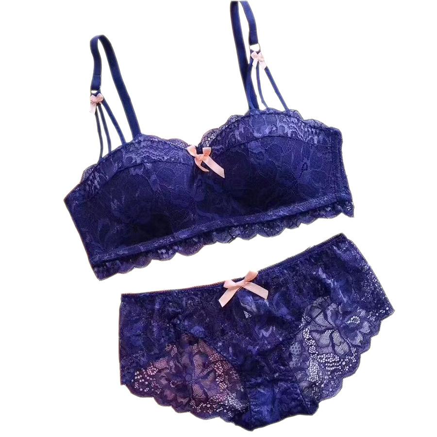 Popular European and American lace thickened bras, new products gather without steel rings, Aa small breasts are less sexy