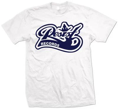 New Music Resist  Logo  Navy on White T Shirt S