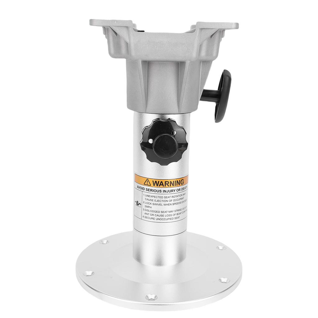 Boat Seating Pedestal 330 to 480mm Height Adjustable Aluminum Alloy Detachable Seating Base for Yacht RV Lounges