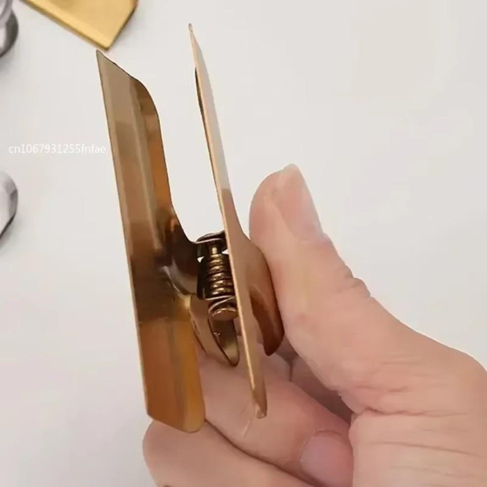 Stainless Steel Sealing Clip Mini Size Dust-proof Food Sealer Clip Snack Sealing Leak-Proof Vacuum Fresh-keeping Clip