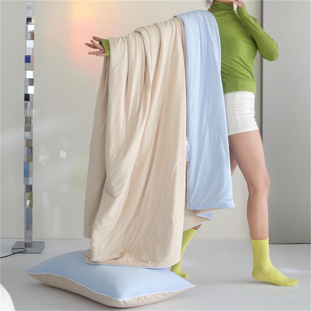 Class A Deep Sleep Cooling Quilt - Ice Silk Soy Fiber, Single/Double, Gift Box Set