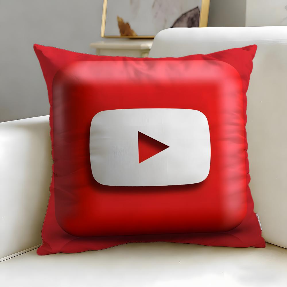 Stylish Yyoutubeing Cushion Cover Soft EasyWash Pillow Case Versatile for Couch Bed Travel and Office
