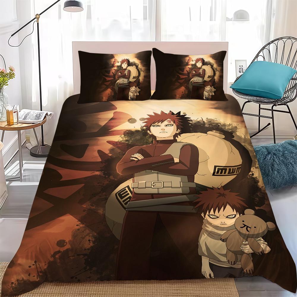 

Anime N-Naruto Duvet Cover Set Home Style Bedding Soft Laundry Cotton Bed 3 Piece Set Student Dormitory Gift 135x200cm