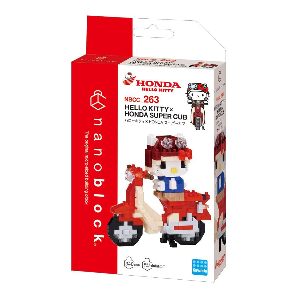 Kawada Nanoblock Hello Kitty x HONDA Super Cub 3 x x 18 cm NBCC_263 10.5