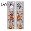 Cartoon Ghost Pumpkin Decals Halloween Window Cling Stickers, Candy Glass Decals, Self-Adhesive Removable Party Supplies for Art Home Doors