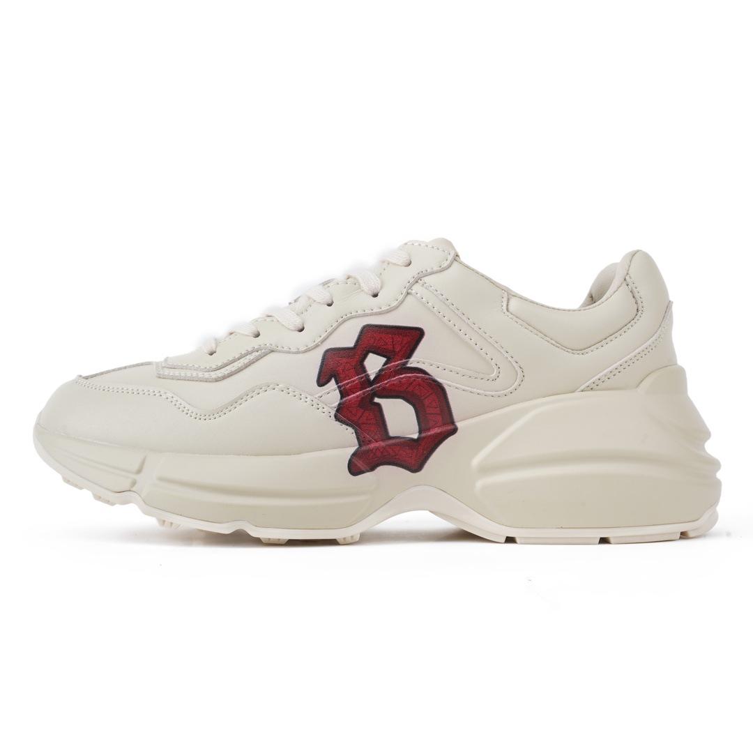 

Shoes men s and women s high version home retro pattern dad shoes platform heightening personality versatile casual sports shoes 45