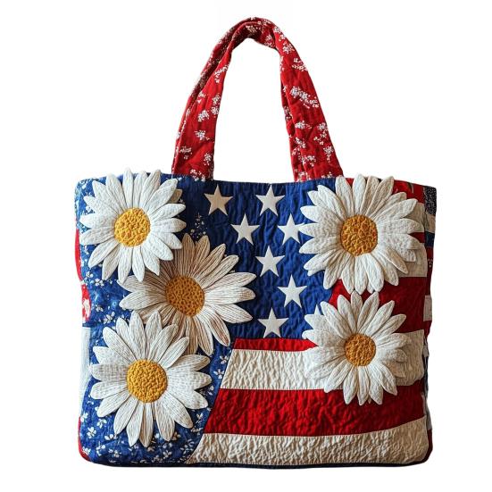 USA 250. Jahrestag Tragetasche, Unabhängigkeitstag Handtasche, Rot Weiß Blau Einkaufstasche, Wiederverwendbare Patriotische Tasche für 4. Juli Geschenke