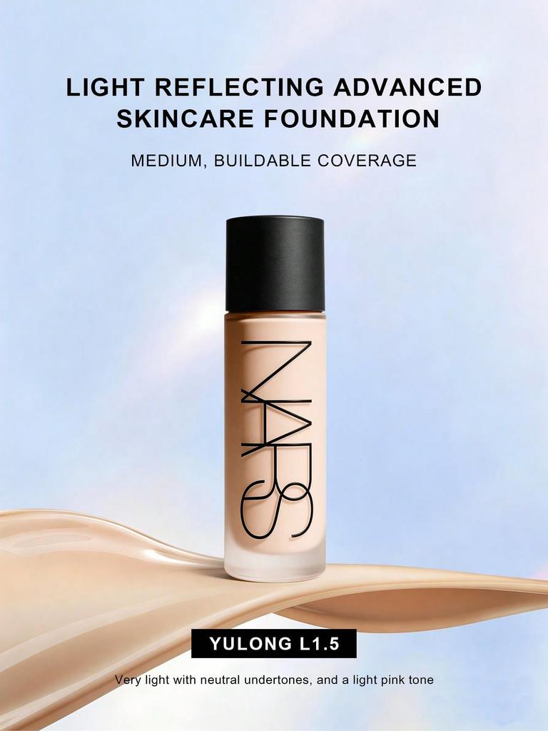 Nars Light Reflecting Advanced Skincare Foundation YULONG L1.5 L2 10ml Travel Size