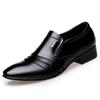 New Men's Formal Shoes PU Fashion Men's Business Wear Le Fu Shoes Pointed Toe Shoes Oxford Pointed Toe Formal Wedding Shoes