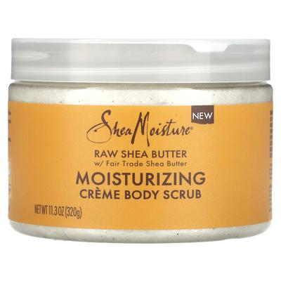 Surové bambucké máslo, hydratační krémový tělový peeling, 320 g (11,3 unce)