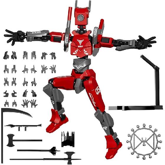 T13 Action Figures, Assembly Completed Action Figure, 5.2 Inch Robo 13 3D Printed Action Figure - The Ultimate Hero for Action-Packed Playtime
