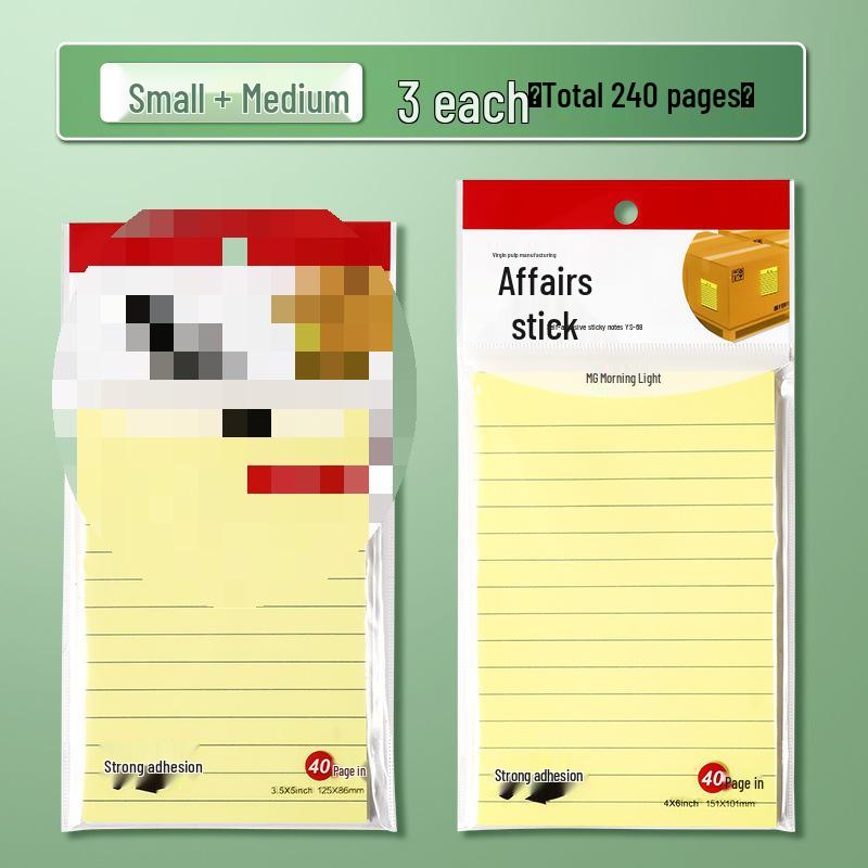 Mornsun Large Lined Sticky Notes for Students