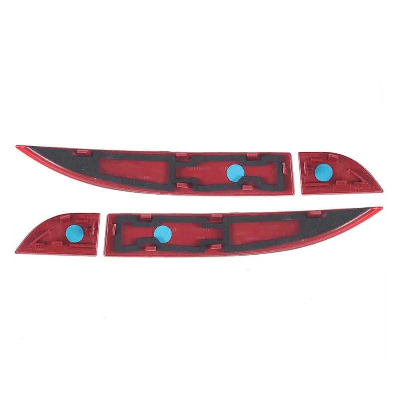 4PCS/SET For Porsche Panamera 970.2 Turbo GTS S Sport 2014-2016 Rear Bumper Brake Light Tail Warning Turn Signal Reflector Lamp