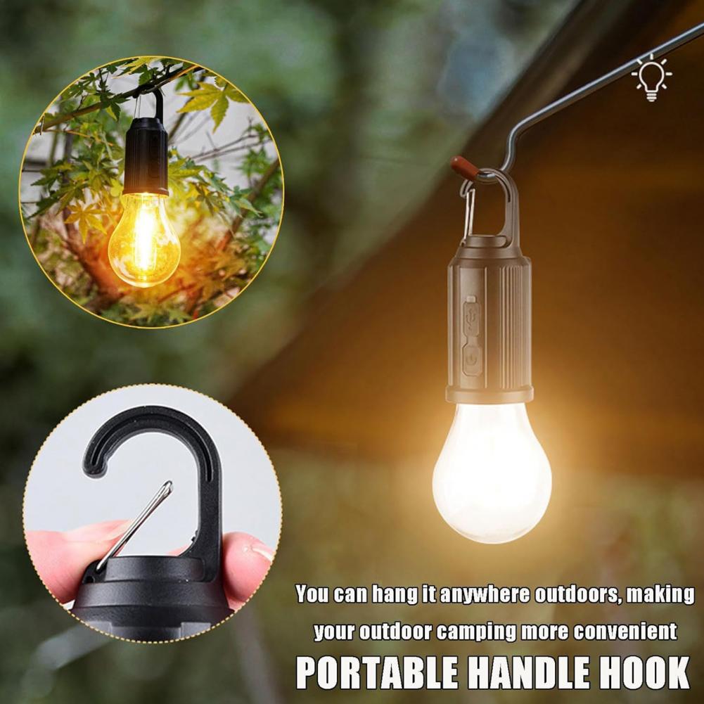 1/2/3/4 ks Solární dobíjecí kempingové světlo 3 režimy Nastavitelné Přenosné Venkovní Turistické Nouzové Stan Závěsná LED žárovka Lampa