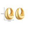 Punk Spike Rivet Hoop Earrings For Women Stainless Steel Huggie Earrings Ear Cuff Piercing Earring Gothic Jewelry Accessories