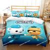 Duvet The Octonauts Cartoon Pillowcase Bedding Set Adult Boy Girl Bedroom Decoration Children Gift Single Double Large Size