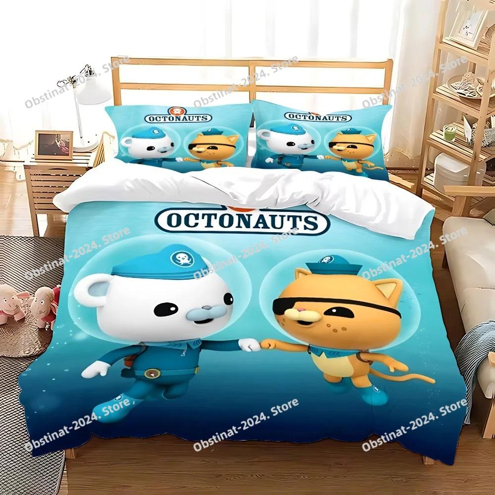 Duvet The Octonauts Cartoon Pillowcase Bedding Set Adult Boy Girl Bedroom Decoration Children Gift Single Double Large Size