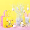 Easter Bunny Bag Set – 6/12 Pack Reusable Non-Woven Egg Hunt Bags For Kids With Handles – 23x22x11cm, 6 Vibrant Designs