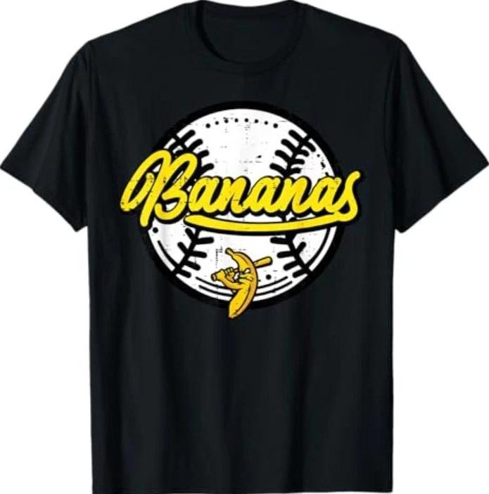 Banana Ball Fruit Men 100% Cotton T-shirt Mens Tees Top S