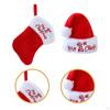 Christmas Santa Hat Stocking Lightweight Pendant Xmas Decors Ornaments for Home Party