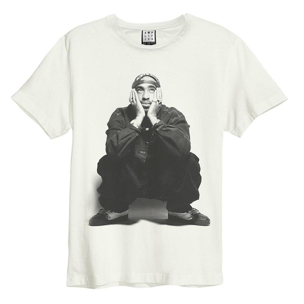 Amplified Unisex Adult Contemplation Tupac Shakur Vintage T-Shirt