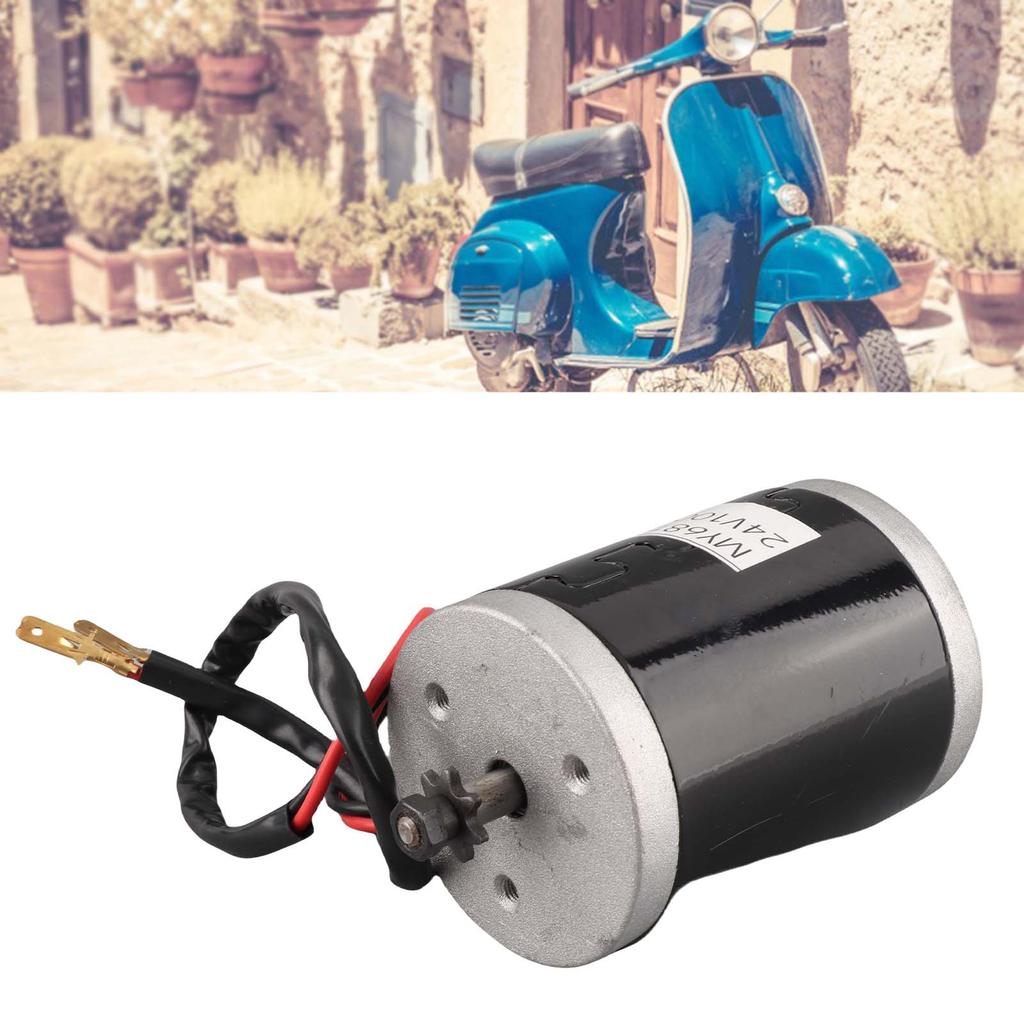 MY6812 24V 100W High Speed Small Brush Motor with Belt Pulley Electric Scooter E Bike Accessory