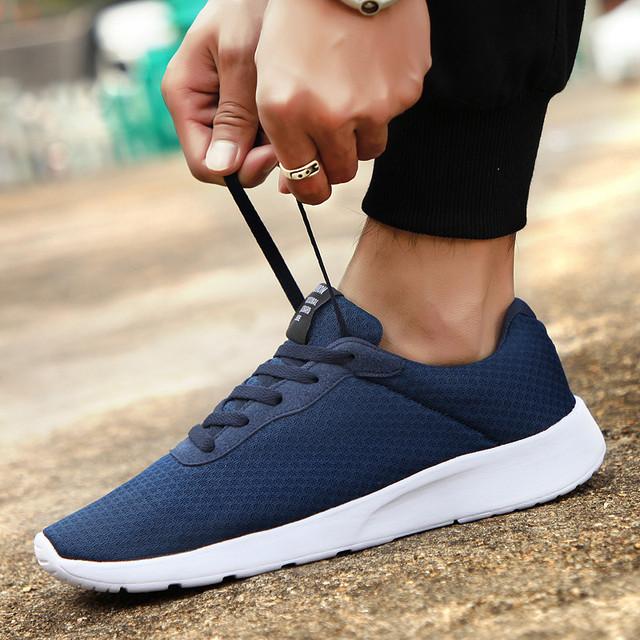 New Men Casual Shoes Lace Up Men Shoes Lightweight Comfortable Breathable Walking Sneakers