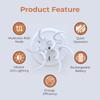 Jellyfish Cartoon Led Nihgt Light Voice Control Gradient Cute Rotating Jellyfish Hanging Bedside Lamp Rgb Table Lamps Room Decor
