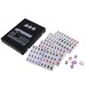 Chinese Mahjong Acrylic Tiles Mini Mahjong Set Portable Mahjong Board Game for Family Party Gifts