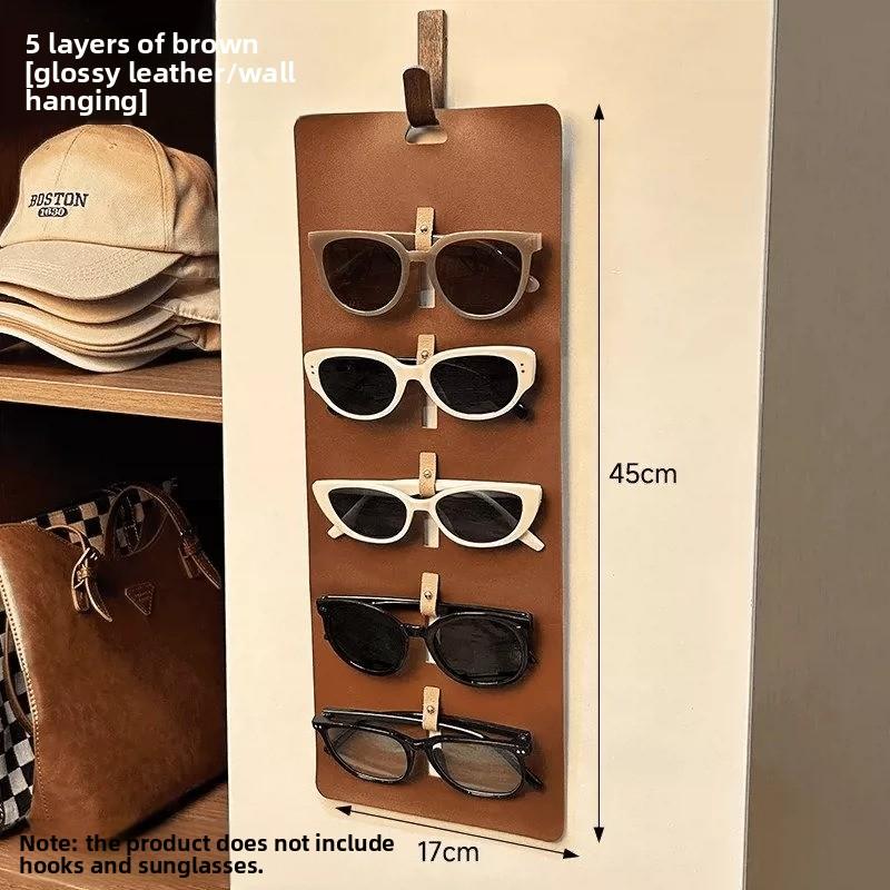 Glasses Storage Bag, Wall-mounted Sunglasses Display Stand, Multi-layer Portable Sunglasses Storage Bag