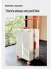 Silent Universal Skate Wheel Suitcase - 20" Boarding Password Box & 24" Trolley Case for Women